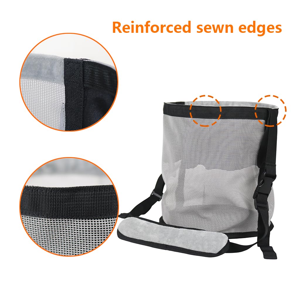 Kaulhp Horse Feed Bag reinforced-stitching close-up signals long-lasting performance.