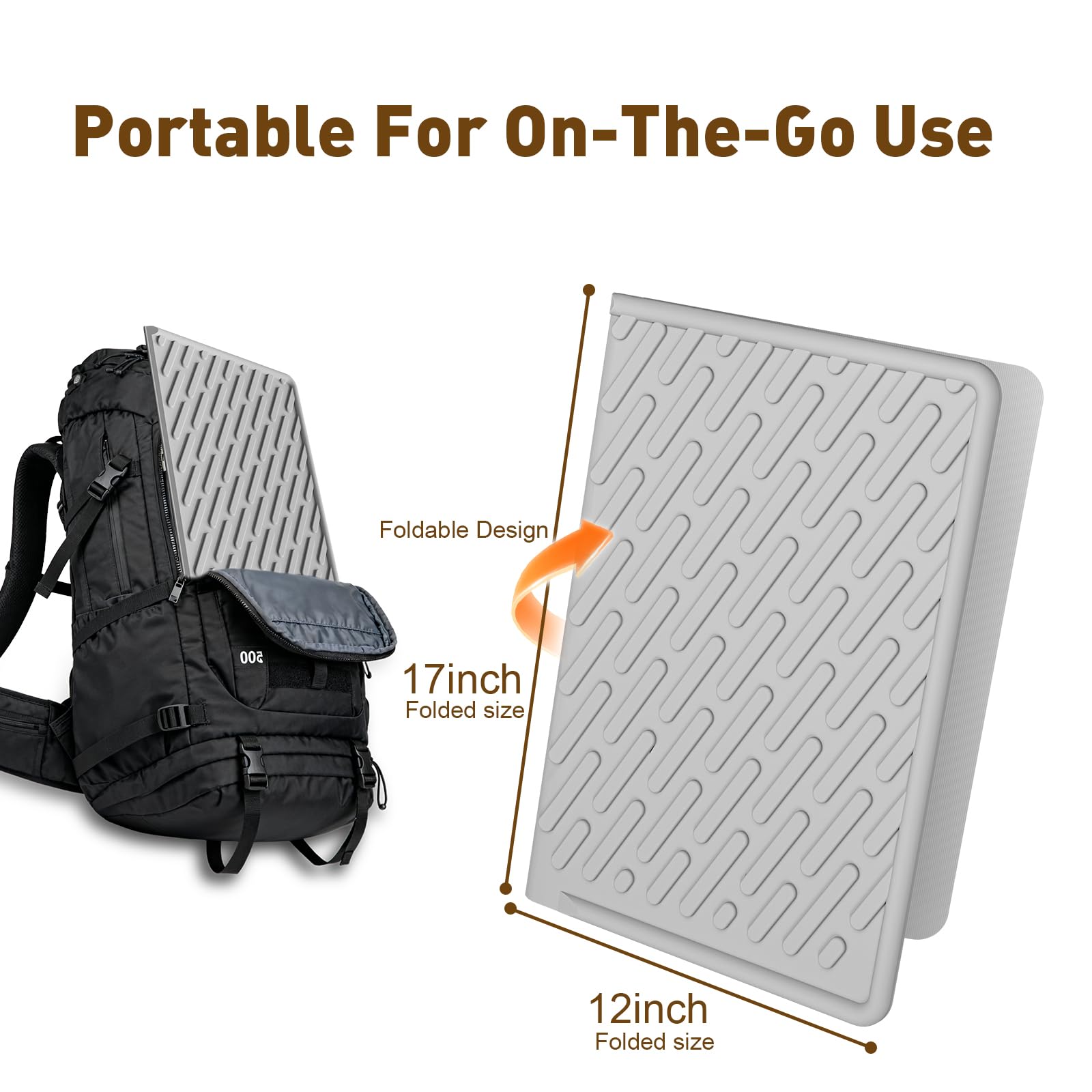 Kaxionage cat litter mat foldable design for compact travel storage