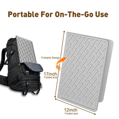 Kaxionage cat litter mat foldable design for compact travel storage