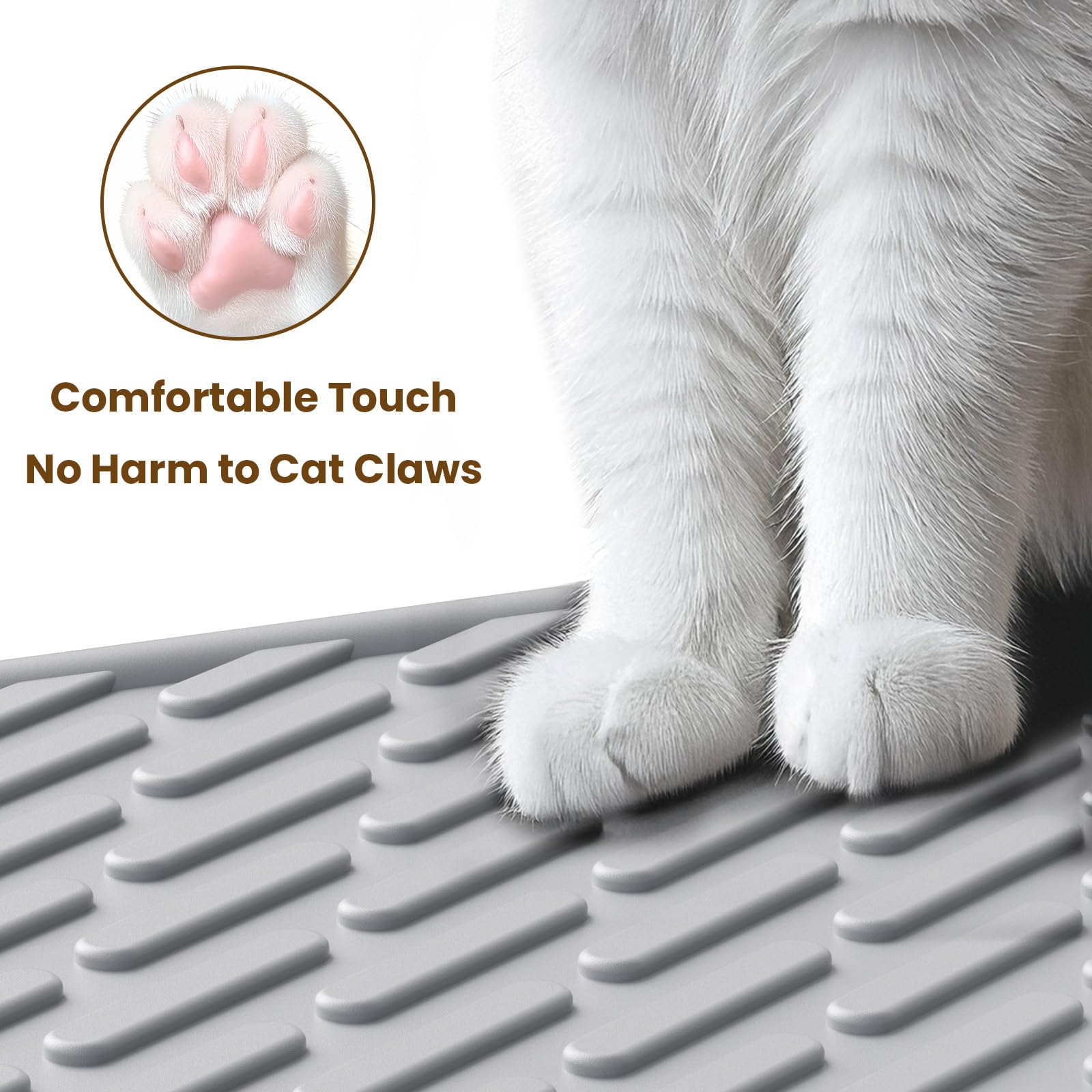 Kaxionage cat litter mat lightweight EVA for on-the-go use
