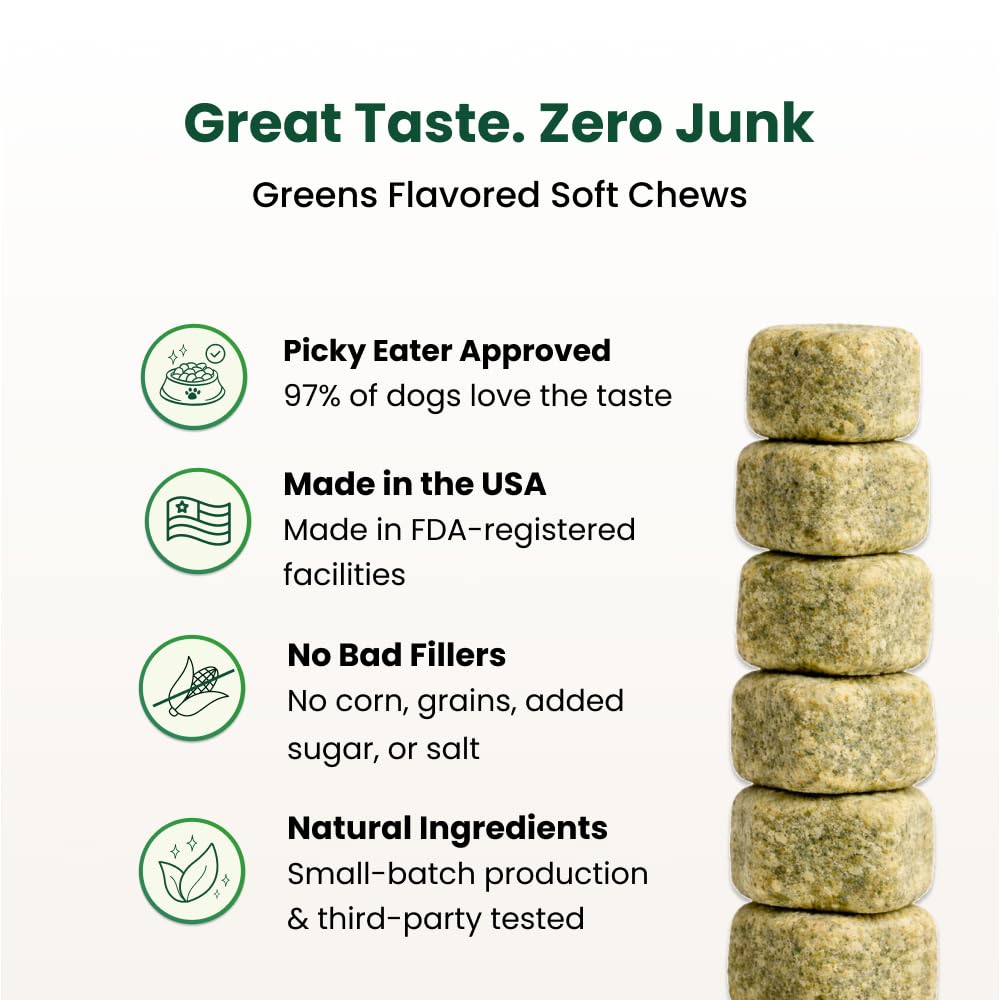 Kayode Canine NutriGreens antioxidant berry mix visible in container