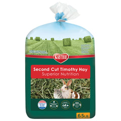 Kaytee 2nd Cut Soft and Lush Timothy Hay in bulk bag, ideal for easy nibbling.