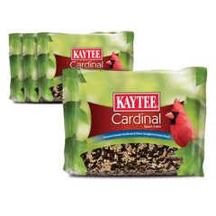 Kaytee Cardinal Seed Cake package with four cakes ready for yard feeding.