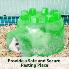 Kaytee Chinchilla Hut provides a cozy hideaway for small pets to rest.