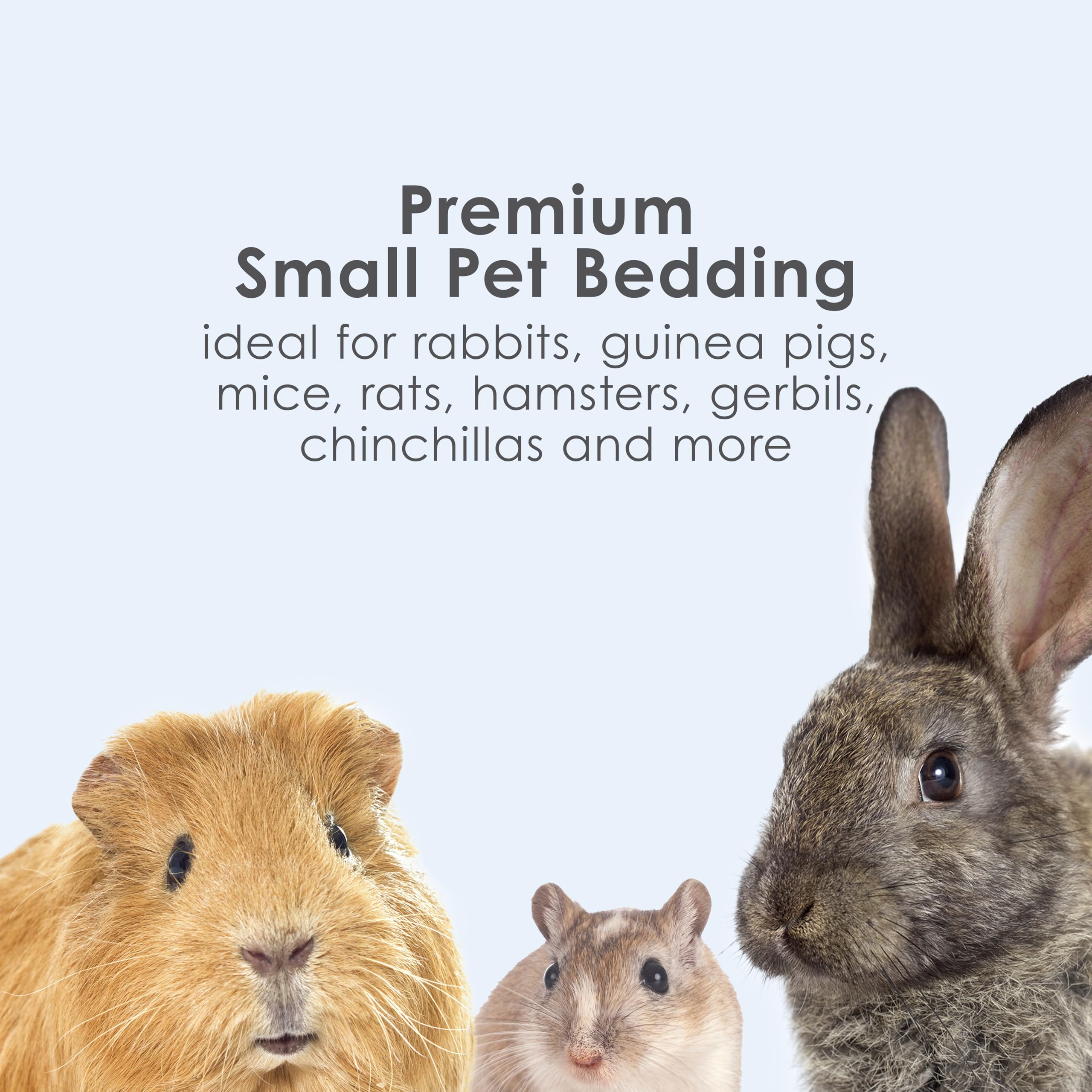 Kaytee Clean & Cozy bedding shows up to 6x absorption keeping the habitat dry.
