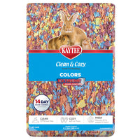 Kaytee Clean & Cozy Colors bedding with soft texture supports pet comfort.