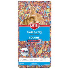 Kaytee Clean and Cozy Colors small-animal-bedding odor-control demonstrates 14-day freshness.