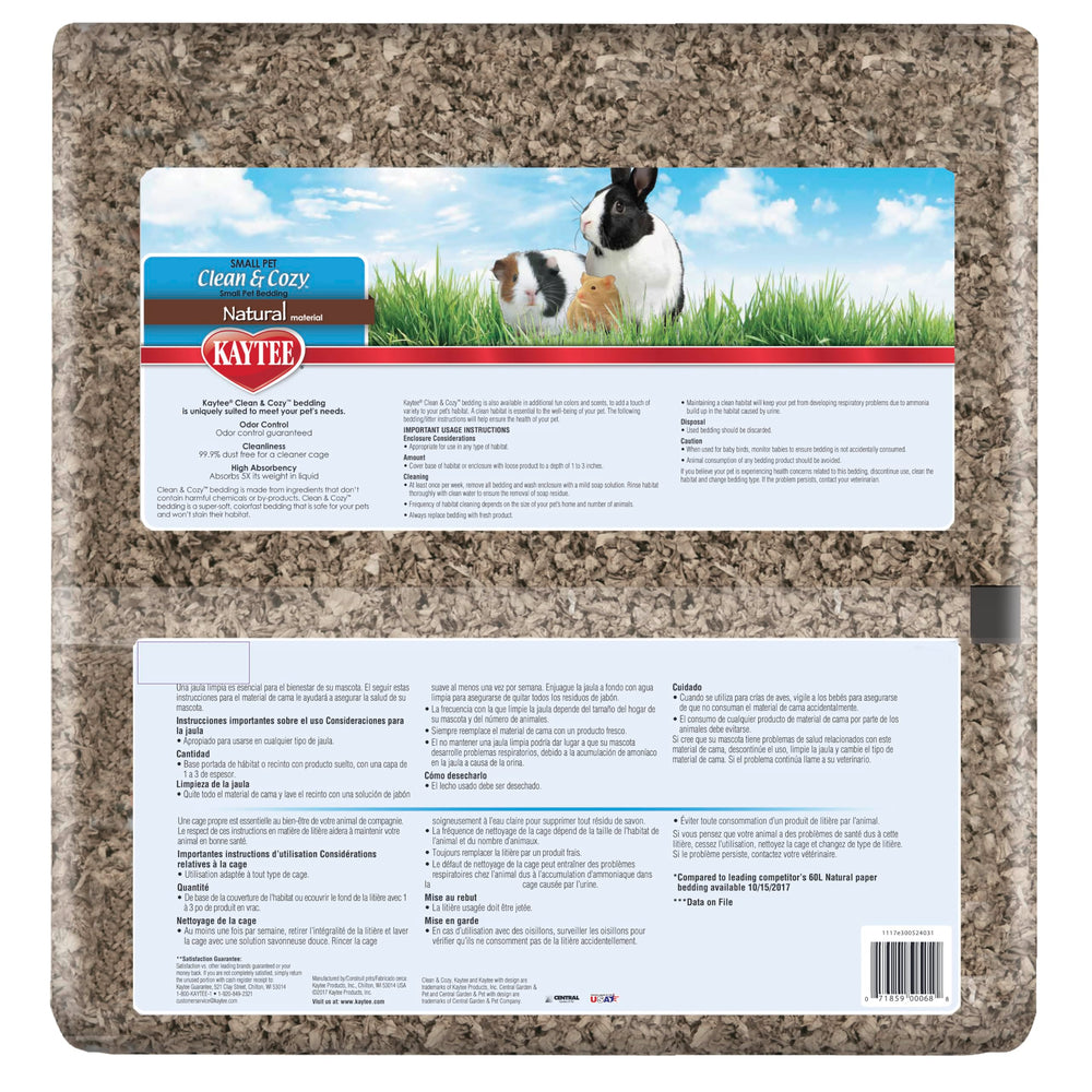 Recycled paper origin of Kaytee bedding