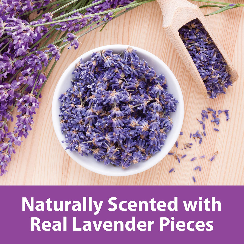 Kaytee Lavender bedding in a small pet cage creating a warm resting space.