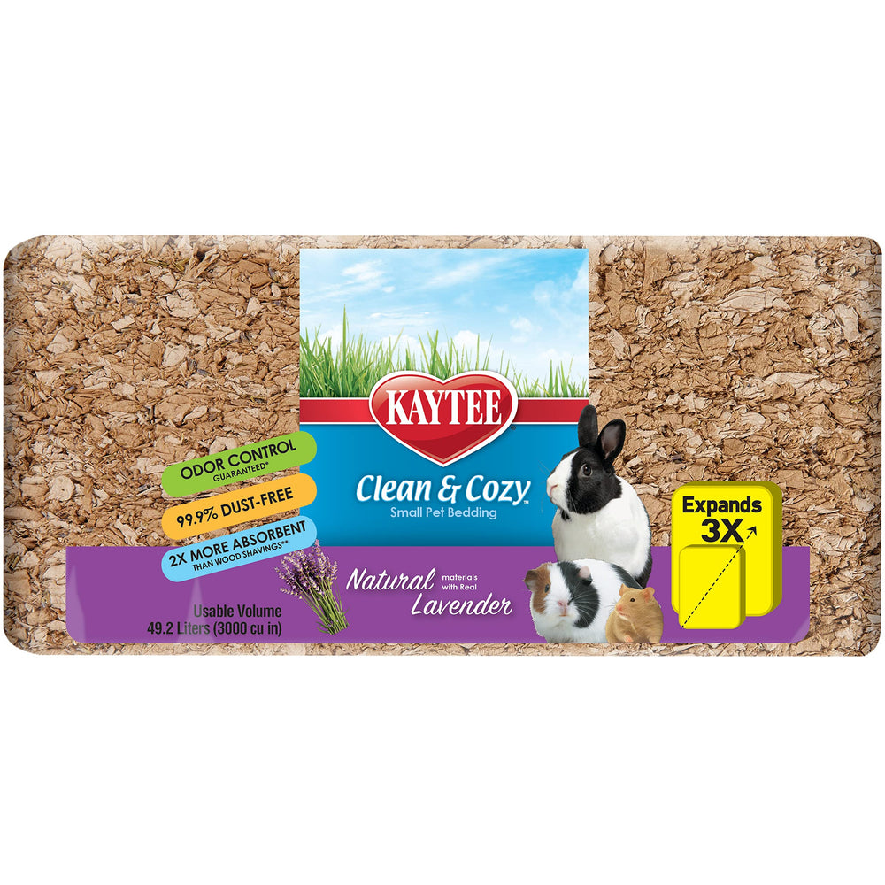 Safe for all pets, Kaytee Clean & Cozy bedding promotes a calm sleep.