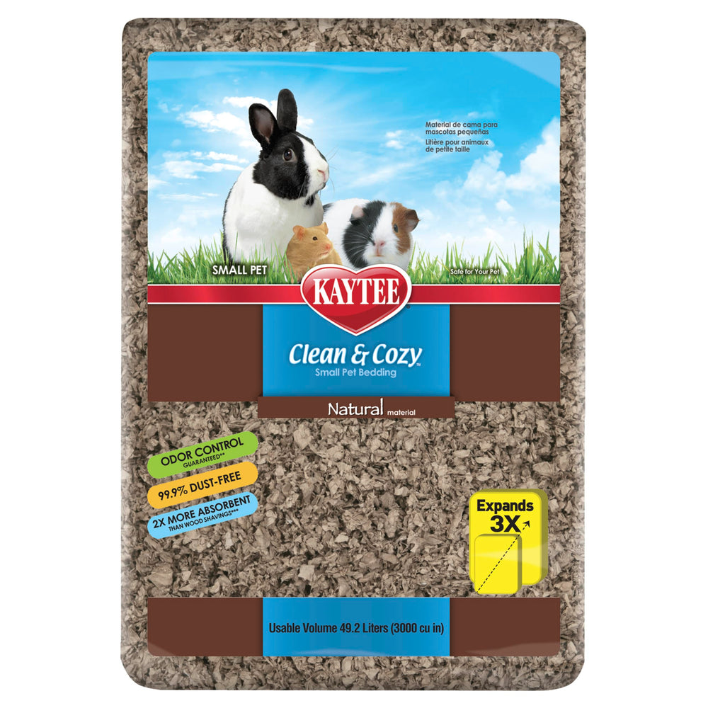 Kaytee Clean & Cozy bedding demonstrates high absorbency for a drier habitat.