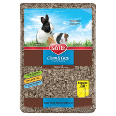 Kaytee Clean & Cozy bedding demonstrates high absorbency for a drier habitat.