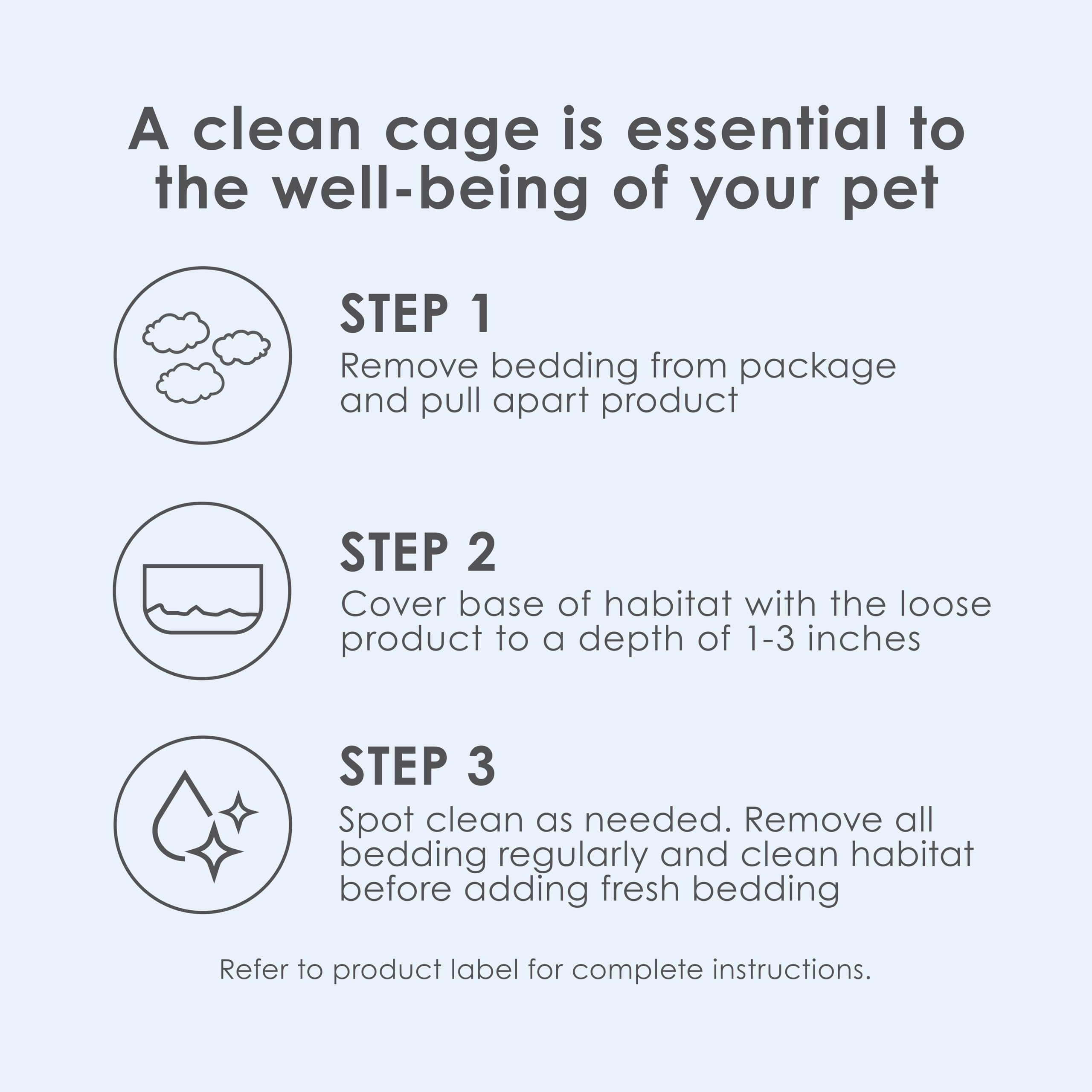 Kaytee Clean & Cozy small animal habitat setup with fresh bedding for daily care.