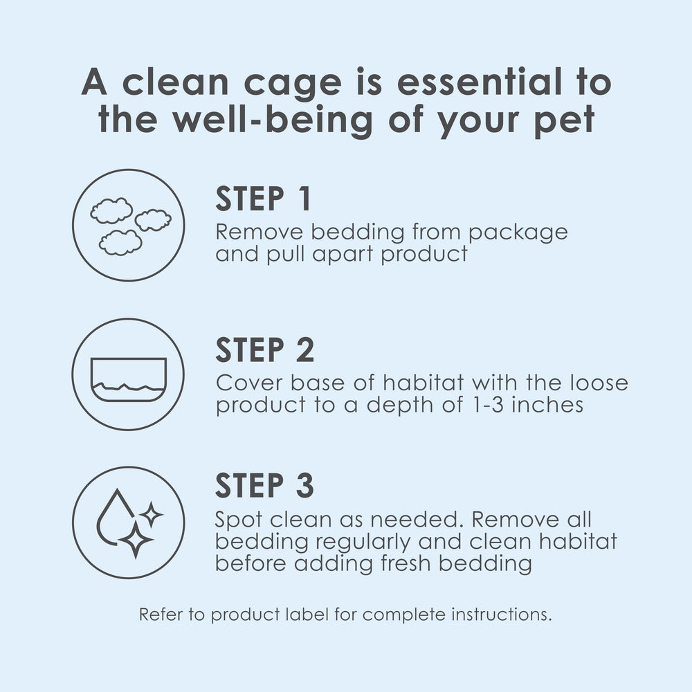 Kaytee Clean & Cozy small animal habitat setup with fresh bedding for daily care.