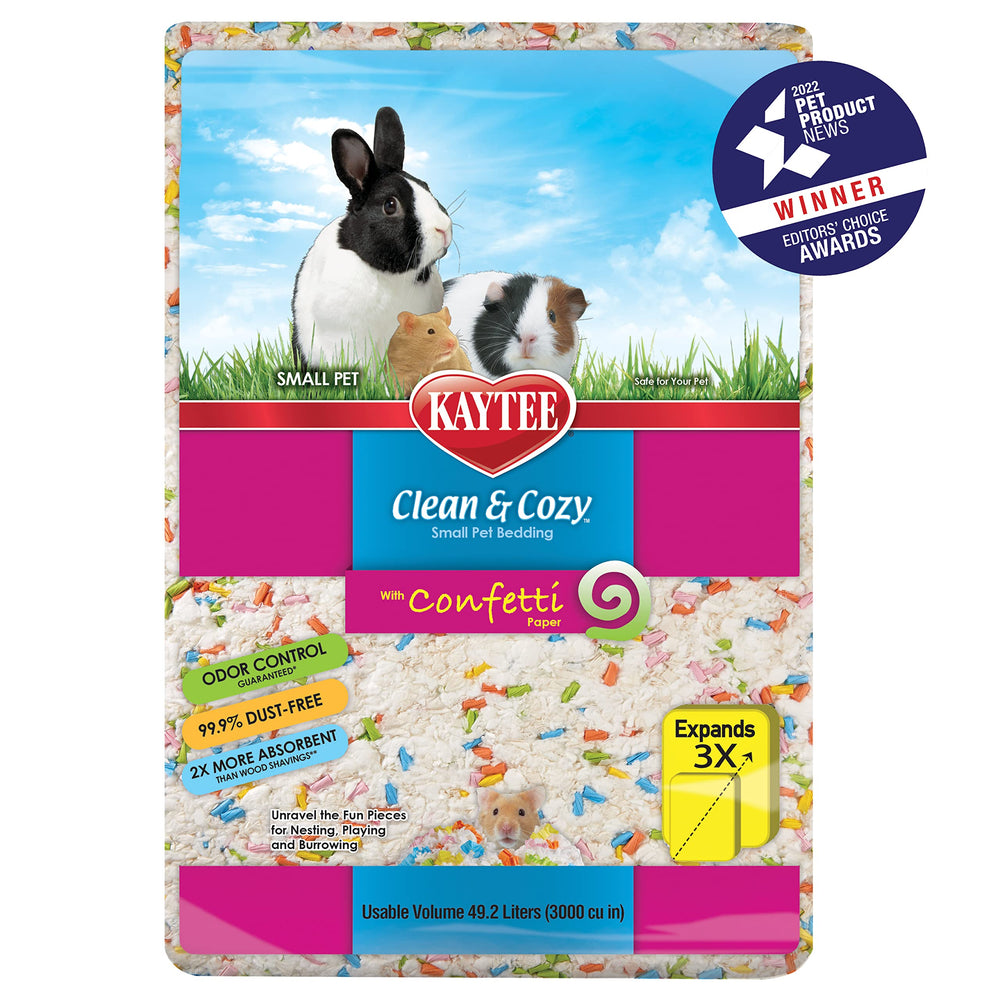 Kaytee Bedding is safe for small pets with chemical-free materials.