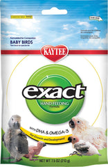 Kaytee Exact Hand Feeding Bird Food 7.5 oz pack supporting growth and digestion