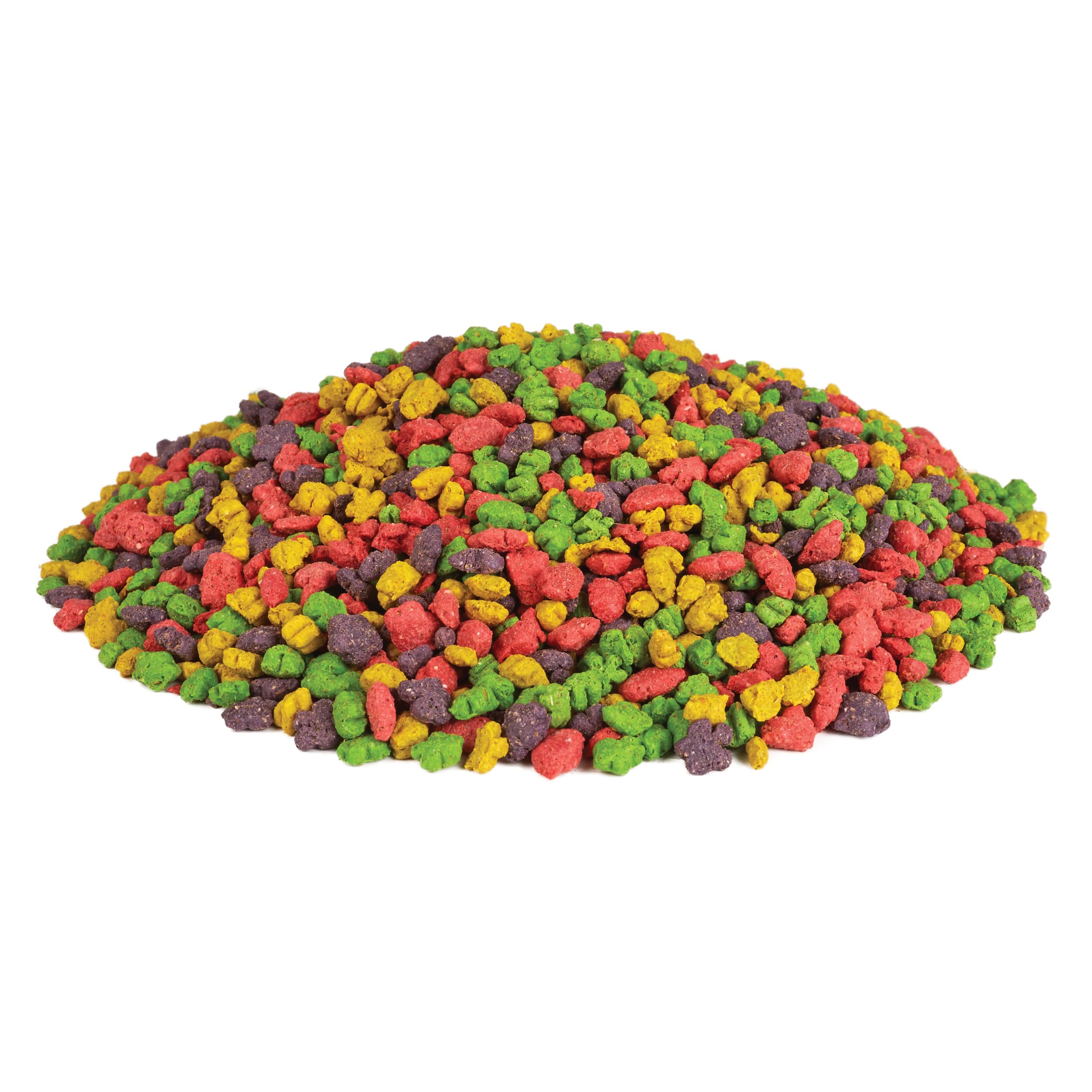 Kaytee Exact Rainbow Cockatiel no-shell nuggets reduce cage mess.
