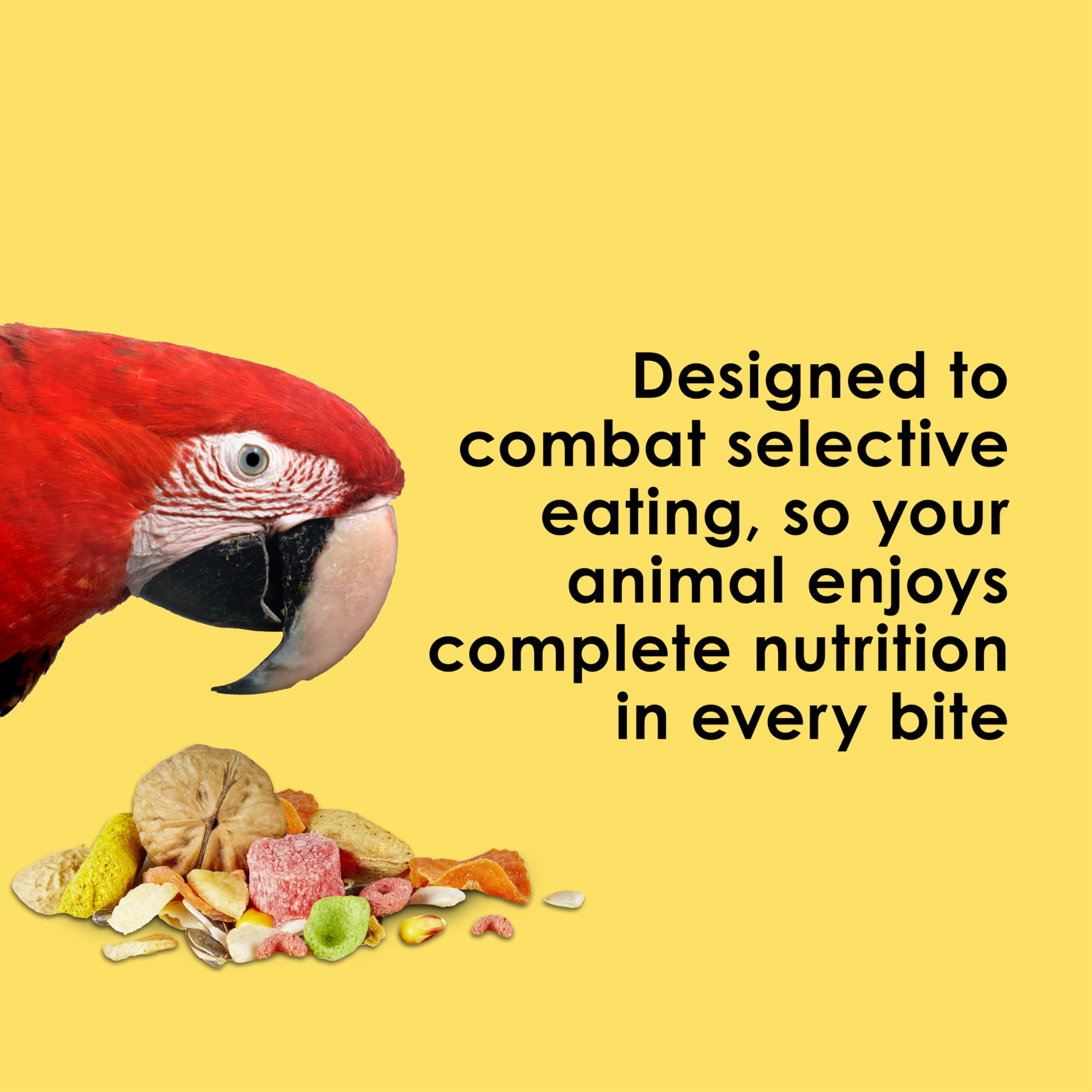 Omega-3s and probiotics are part of Kaytee Fiesta Big Bites.