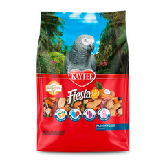 Kaytee Fiesta parrot food bowl shows varied shapes to boost foraging