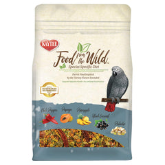 Kaytee Food From the Wild Parrot Blend in a bowl, inviting foraging and enrichment.