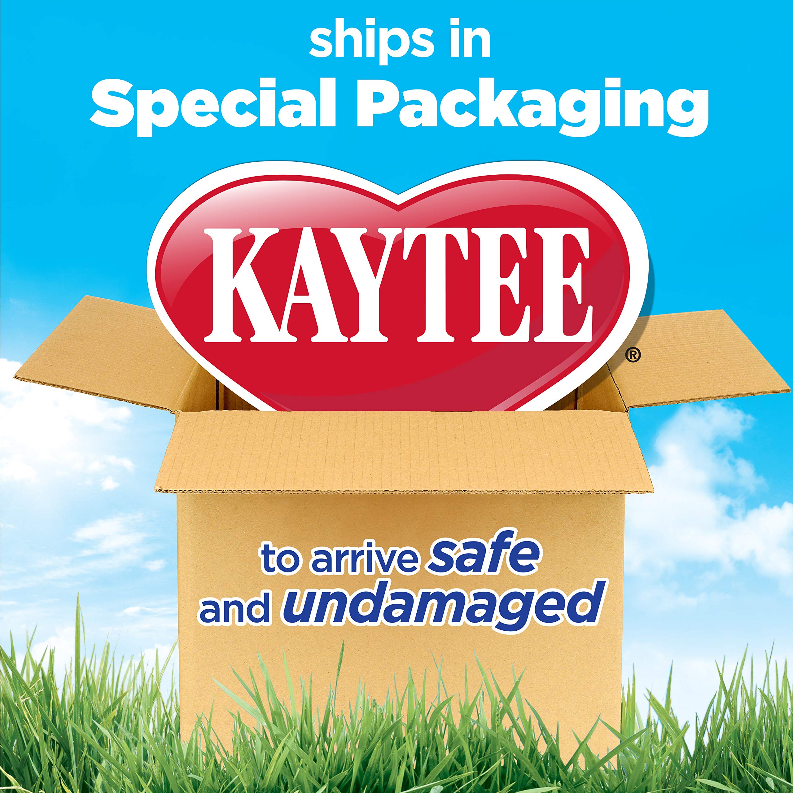 Kaytee Forti-Diet Pro Health rabbit food package seal; freshness preserved.