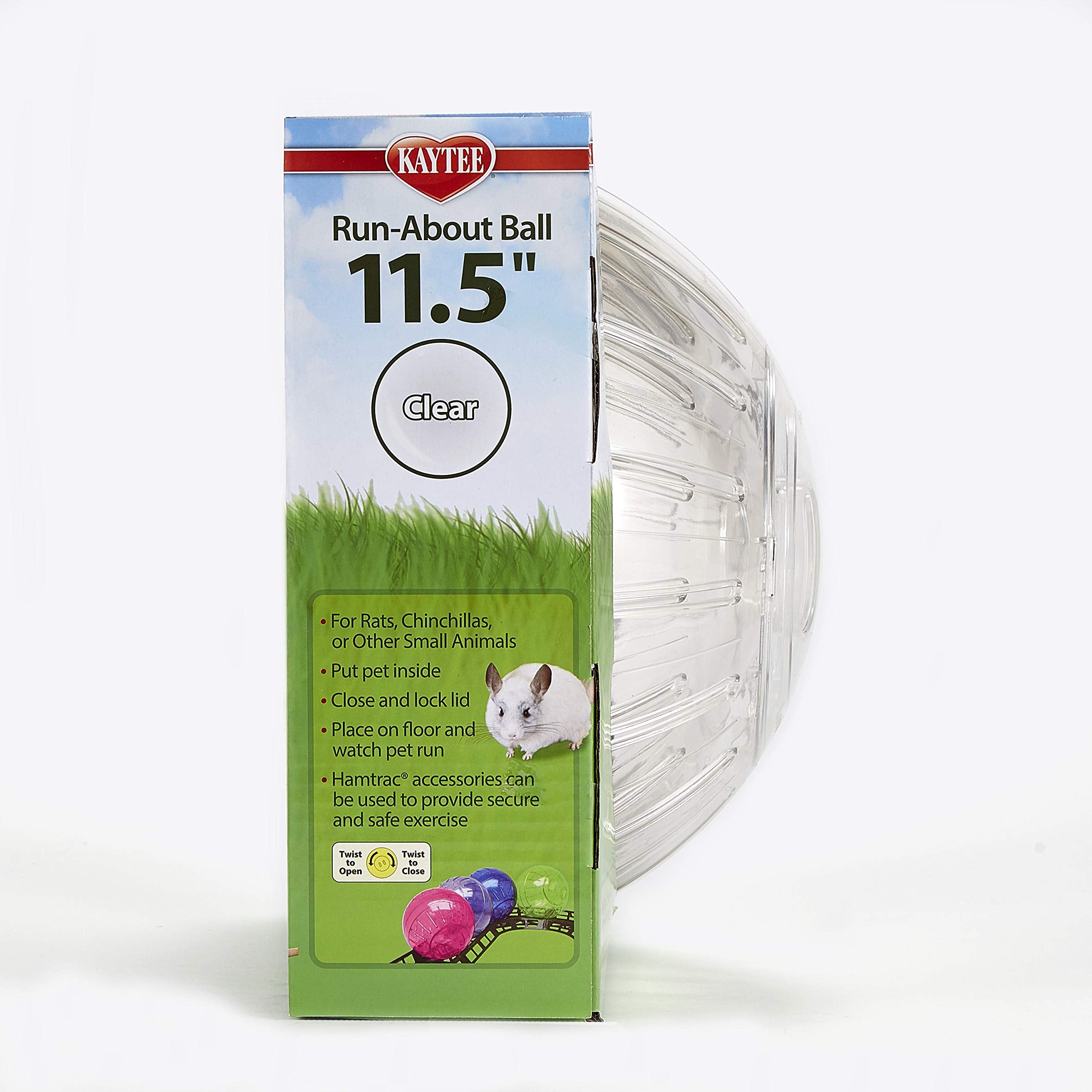 Kaytee Hamtrac compatibility with Run-About Ball enables safe routing.