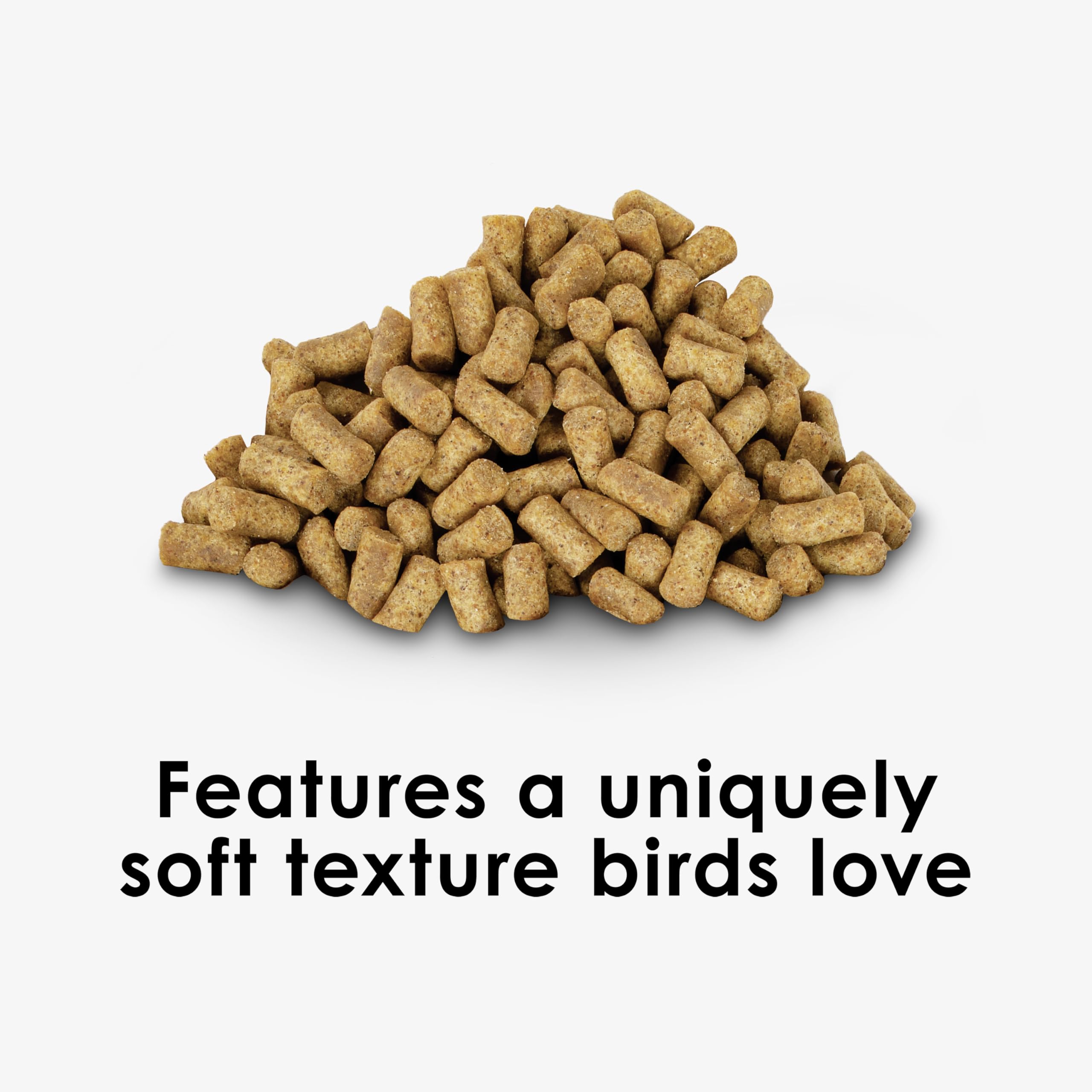 Kaytee Nutri Soft cockatoo pellets shown in a dish for picky birds.