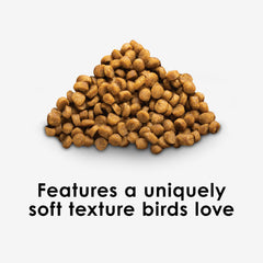 Kaytee Nutri Soft texture close-up highlights soft pellets.