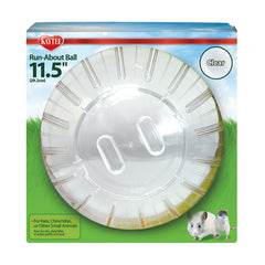 Kaytee Run-About Ball 11.5-inch clear view promotes safe, active play for rats.