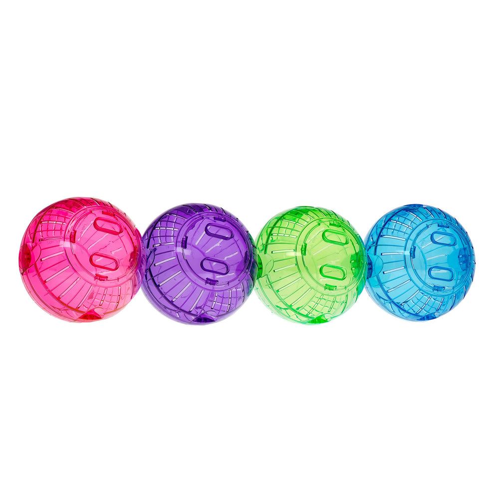 Kaytee Run-About Ball green close-up shows durable plastic for lasting use.