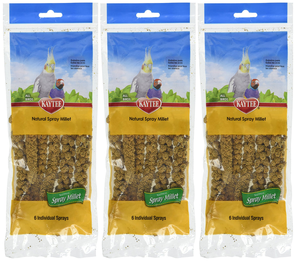 Kaytee Spray Millet for Birds 3 Pack — palatable bonding treat.
