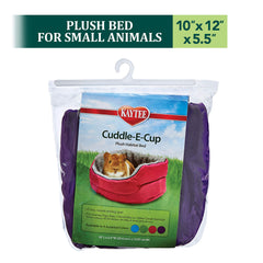 Compact 10x12x5.5-inch Kaytee bed fits most cages.