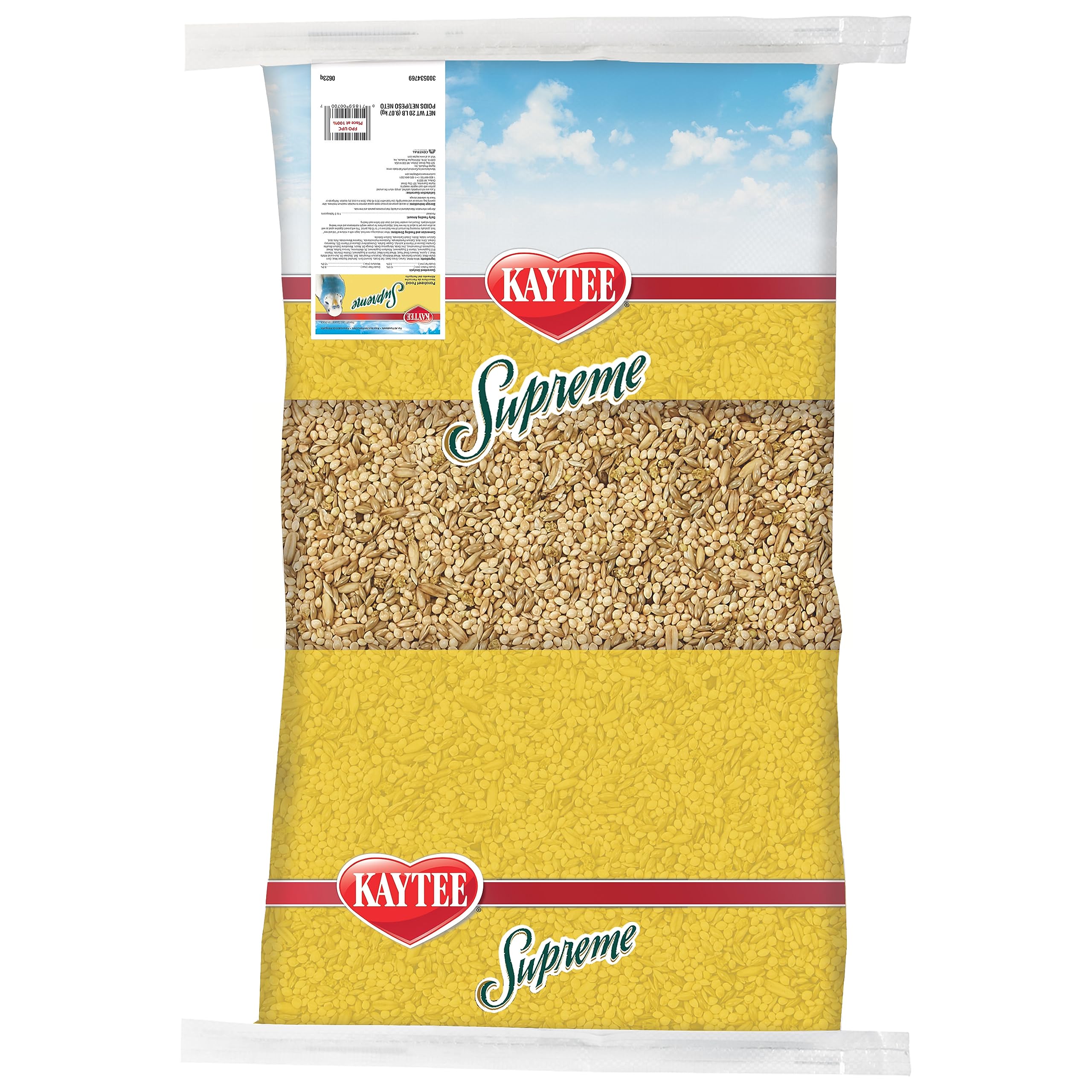 Kaytee Supreme Parakeet Food supports foraging and daily enrichment