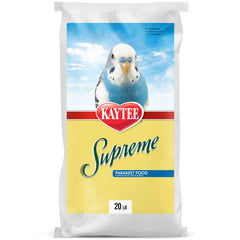 Kaytee Supreme Parakeet Food with seeds and grains for balanced daily nutrition