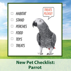 Kaytee Supreme Parrot Food ingredients closeup highlights natural seeds and grains.