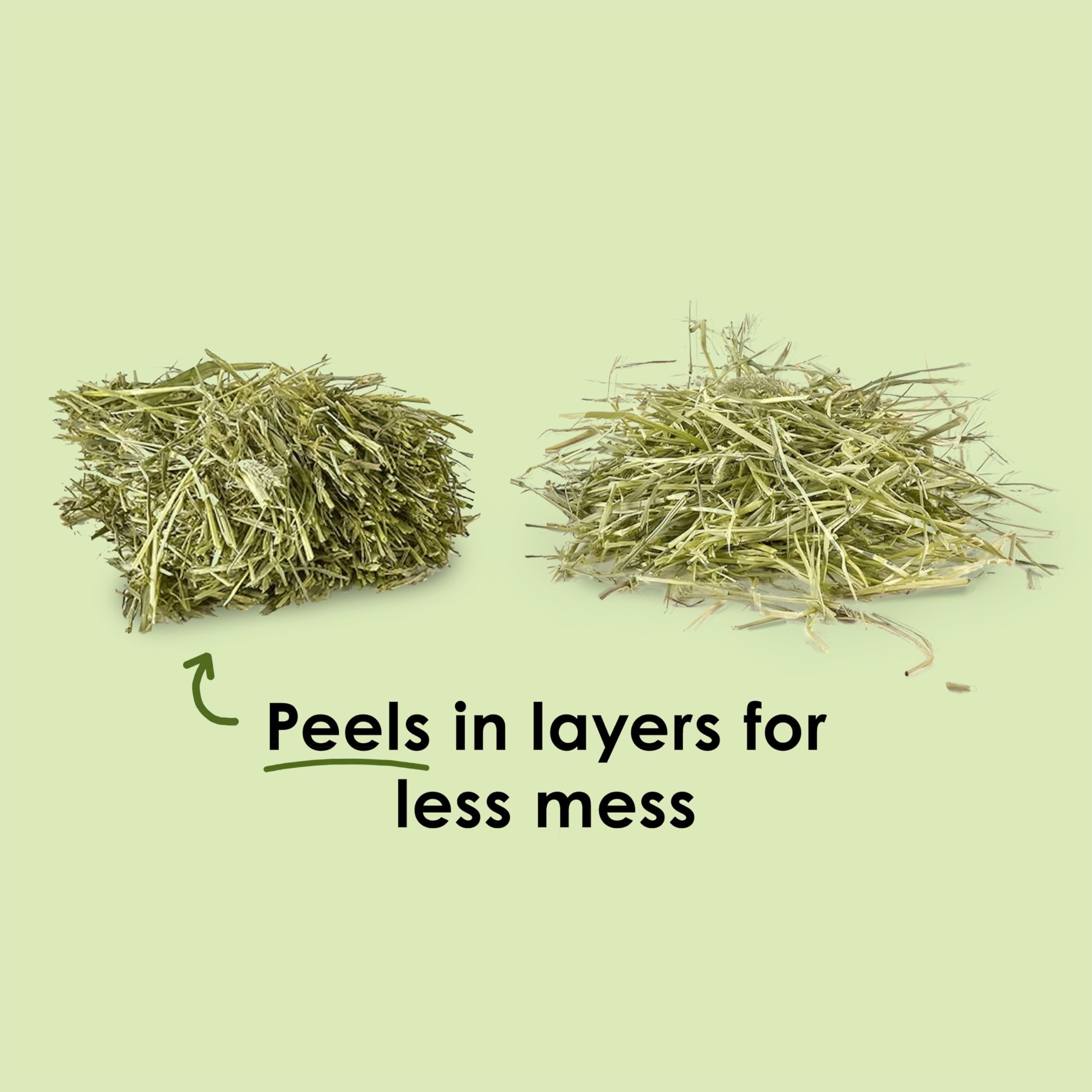 Kaytee pesticide-free field grown Timothy hay without additives.