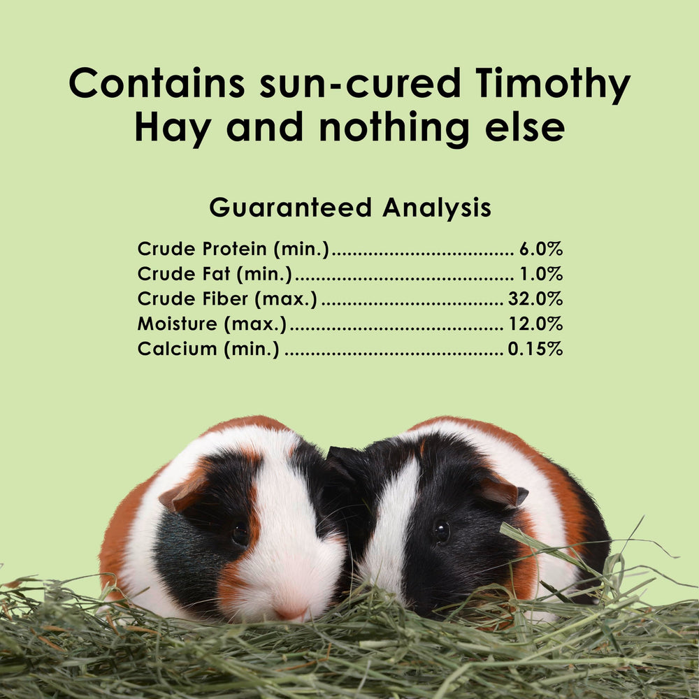 Kaytee Timothy Hay suitable for rabbits, guinea pigs, and chinchillas during daily feeding.
