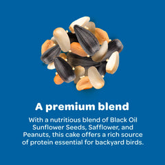 Kaytee Wild Bird Gourmet Seed Cake juncos gathering vibrant energy for seasons.