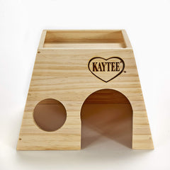 Kaytee Woodland Get-A-Way Large pine texture detail highlights chew-friendly design