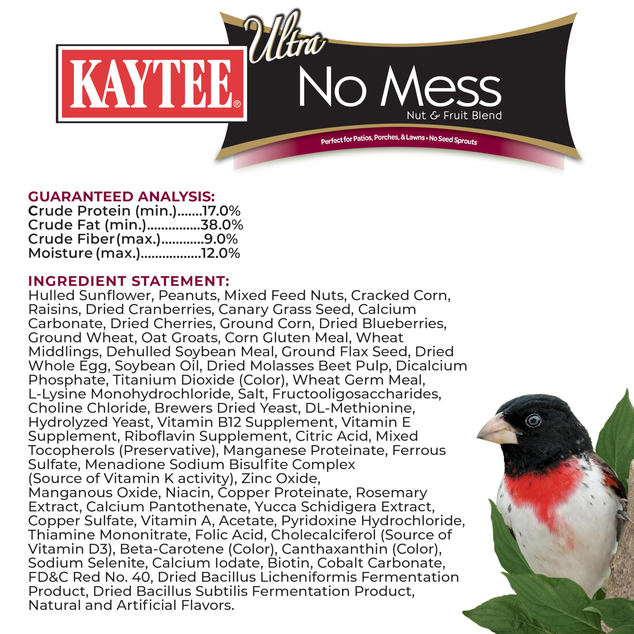 Kaytee woodpecker enjoying shell-free meal emphasizing energy-rich option.