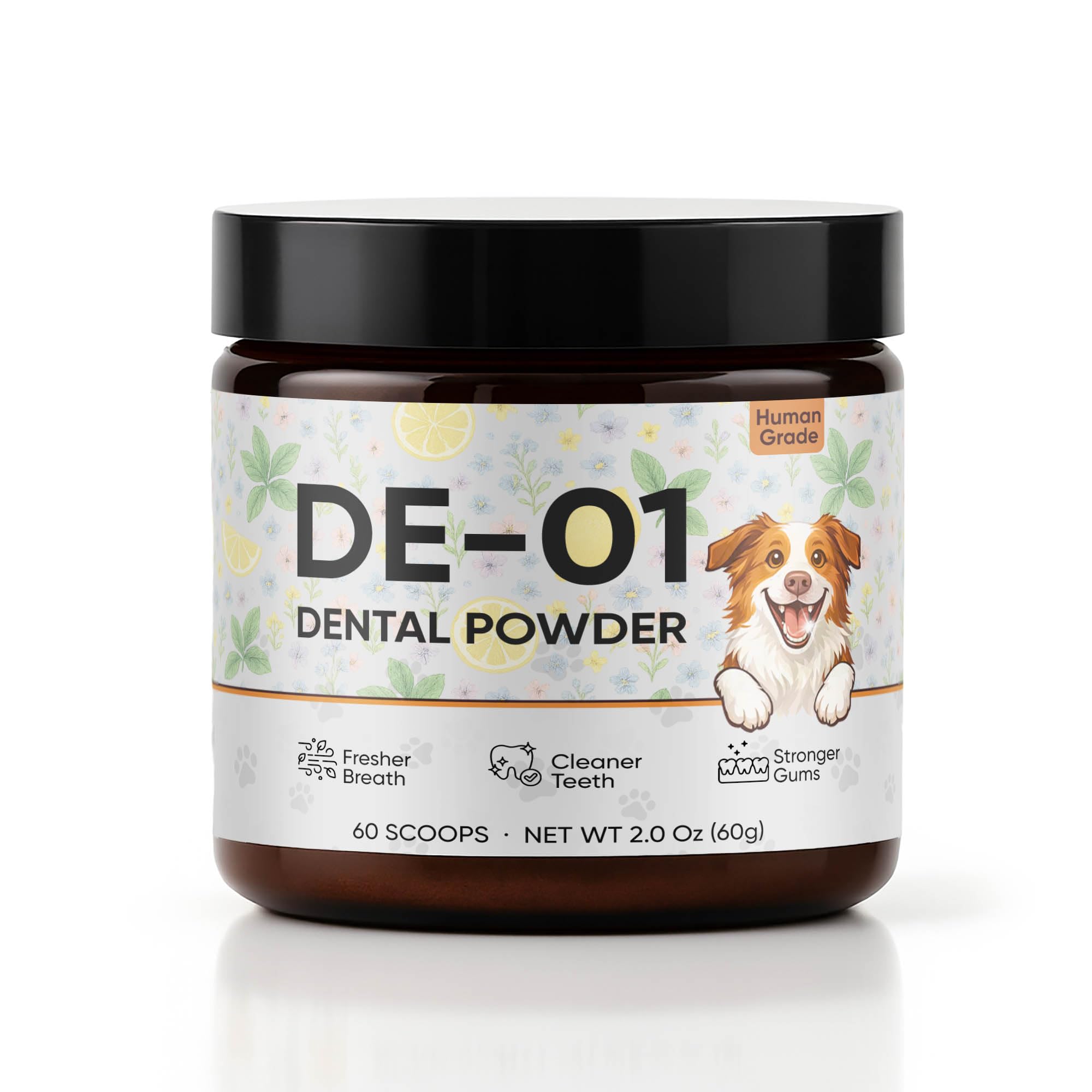 KBKTWOLT Dental Powder DE-01 packaging shown for daily dental care.