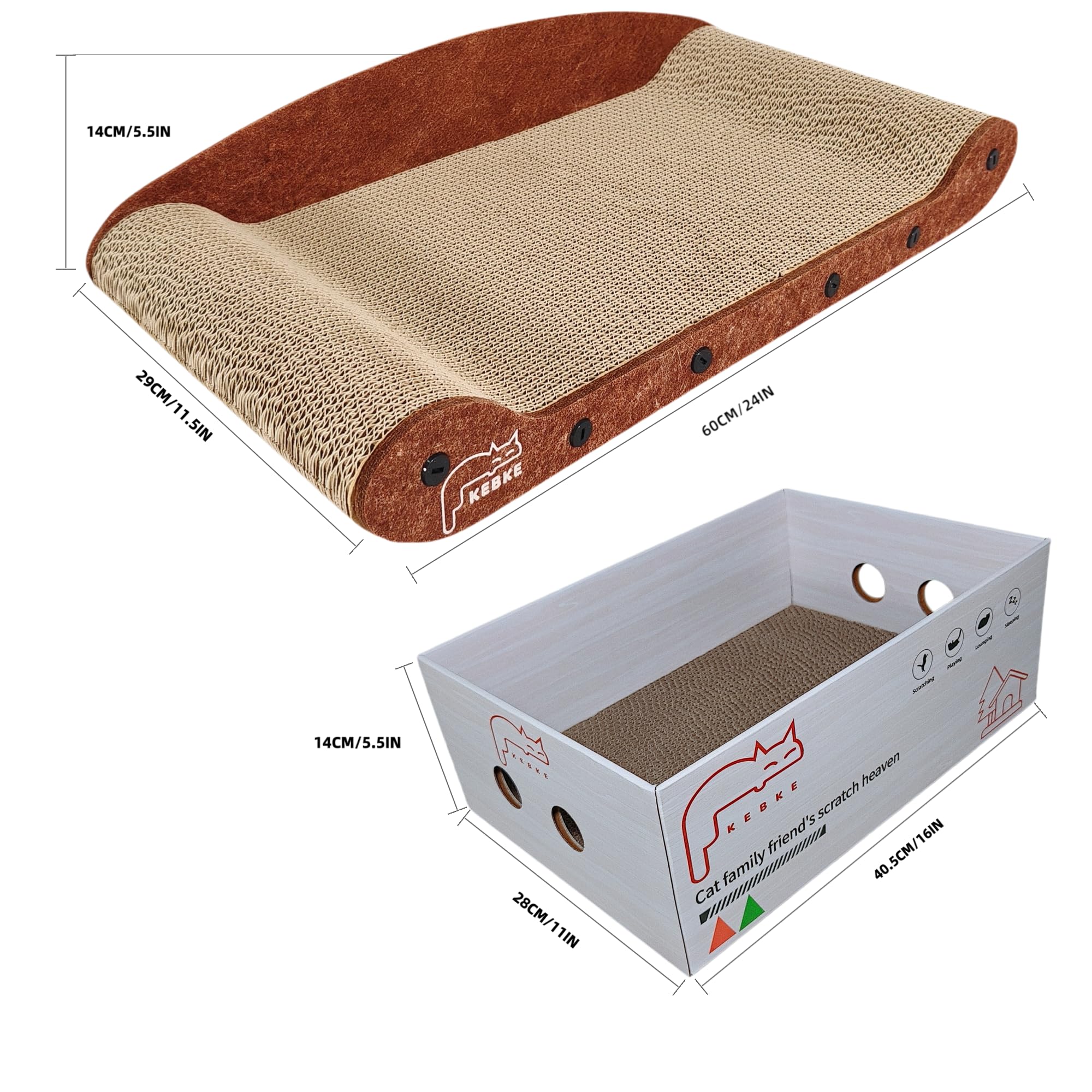 KEBKE durable corrugated paper withstands heavy scratching.