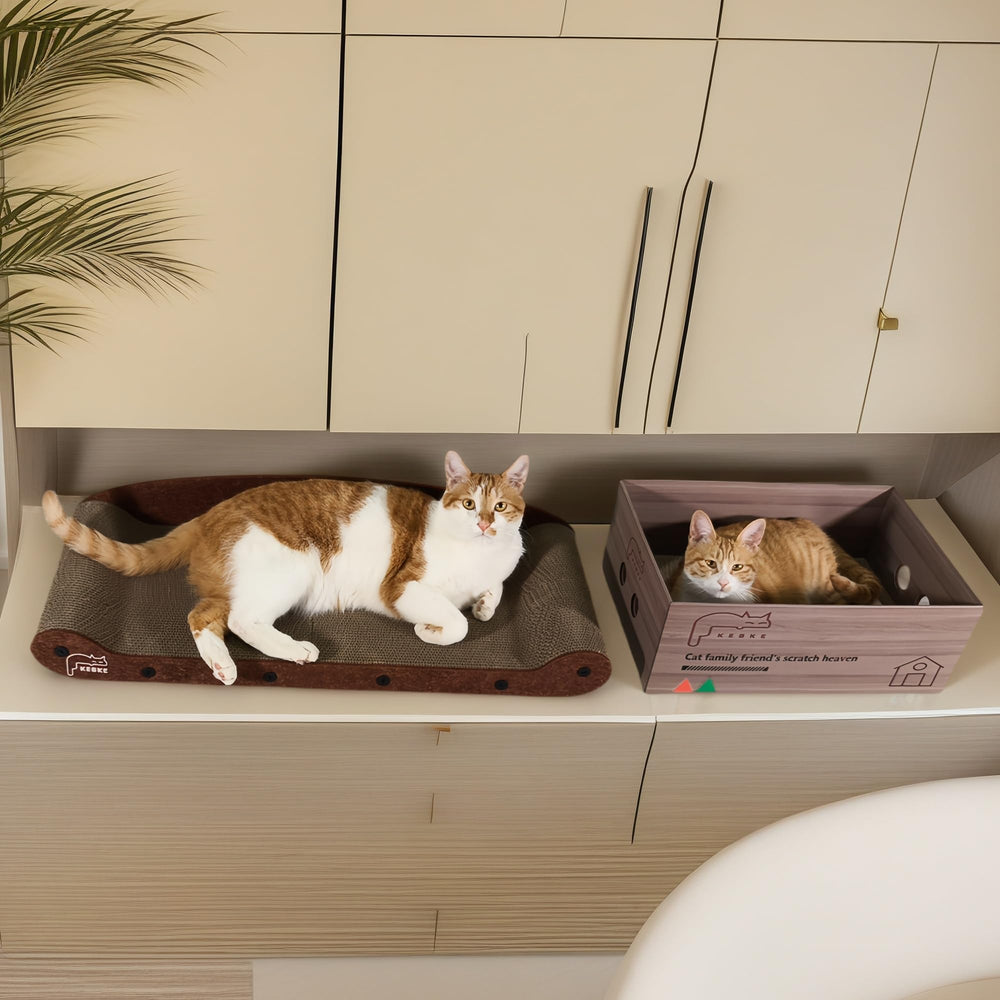 KEBKE Durable Cat Scratcher Fabric features thick felt and sturdy construction