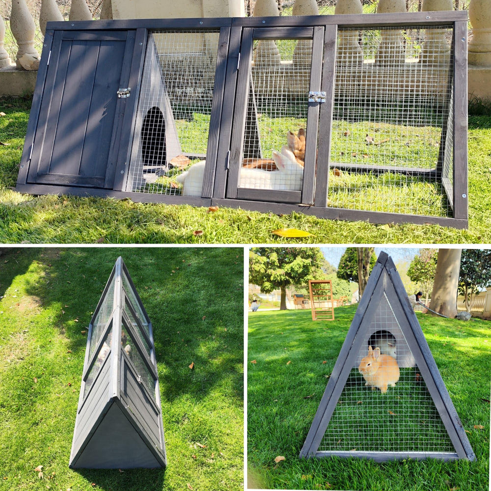 Kecreque chicken coop with run and ventilation for safe, breezy outdoor access