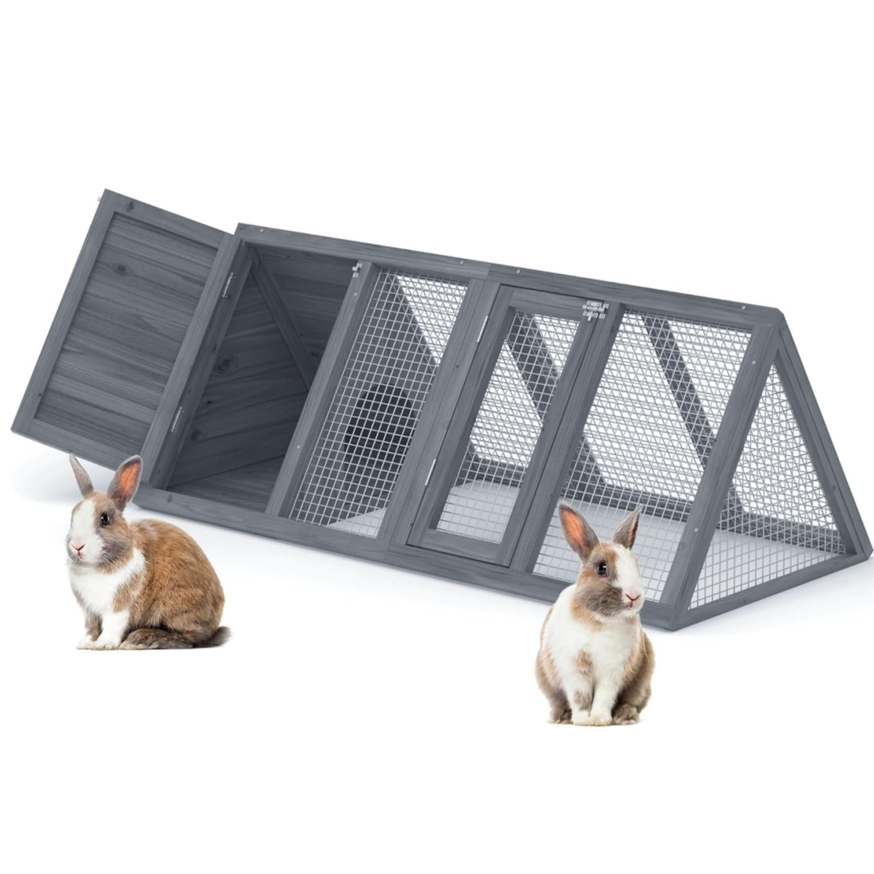 Kecreque lightweight portable hutch you can reposition across the yard