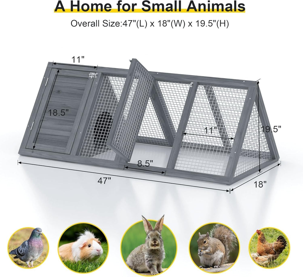 Kecreque weatherproof hutch keeping pets dry during showers