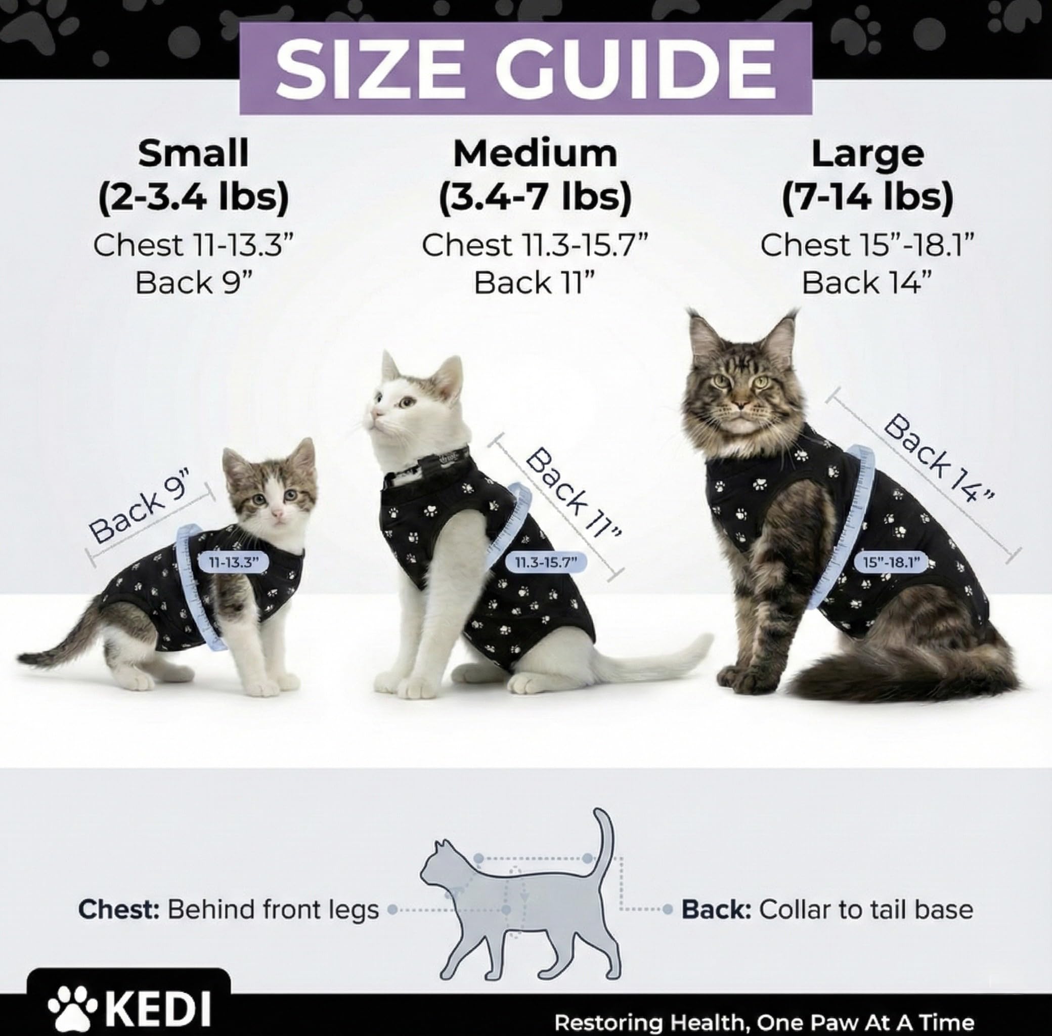 Kedi Cats Solutions recovery suit pink medium side view showing breathable design