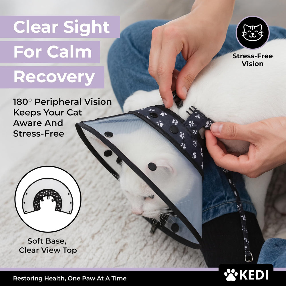 Kedi Cats Solutions easy sizing guide aids secure fit.
