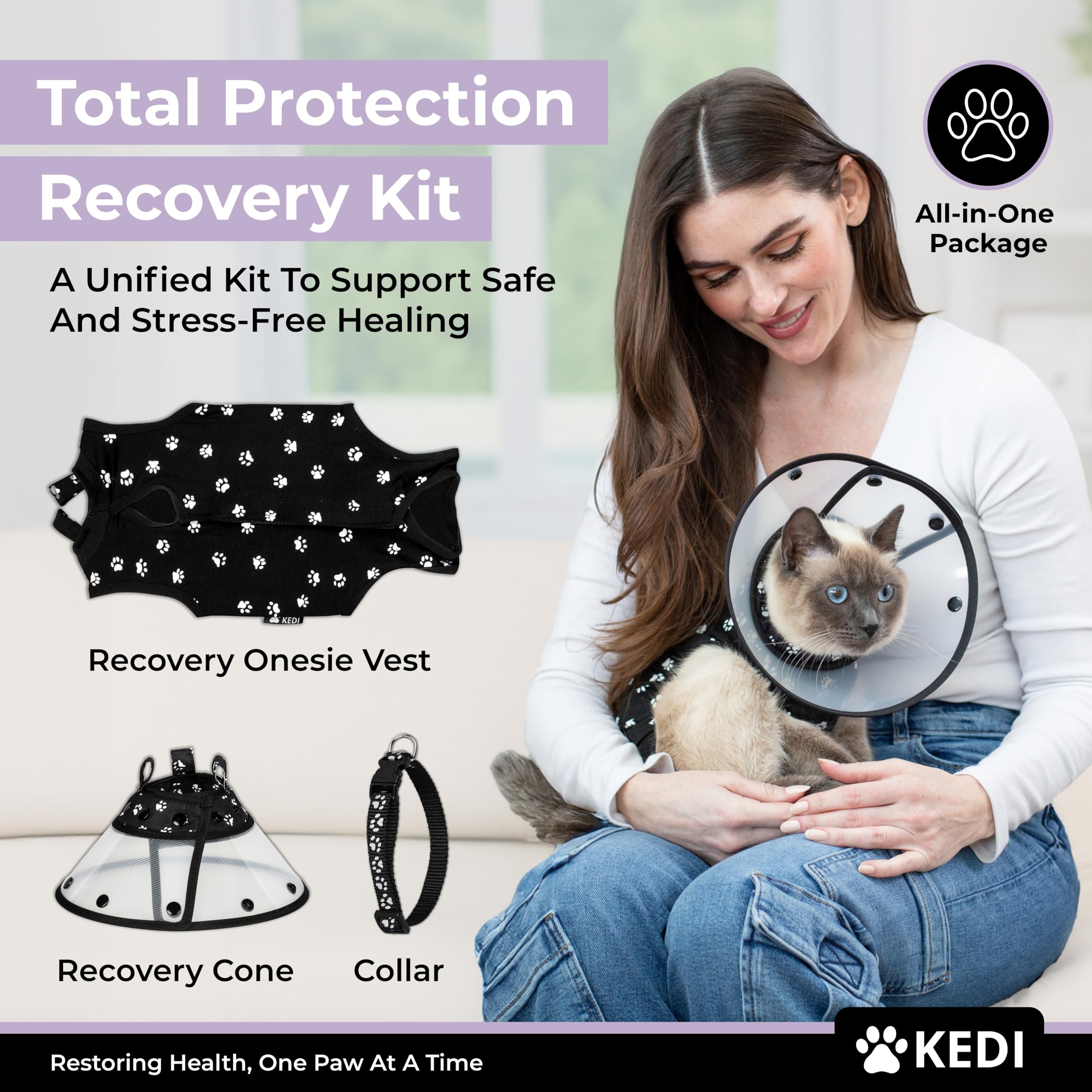 Kedi Cats Solutions safe string-free design reduces choking risk.