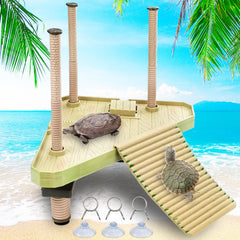 Keedolla floating turtle pier provides a stable basking area and easy water access.